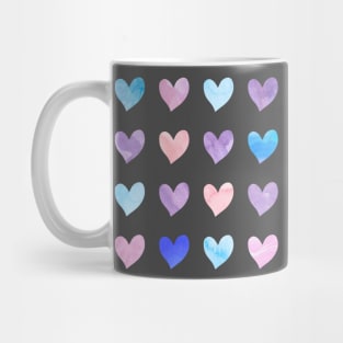 watercolor heart, Valentines Day Mug